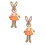 Rabbit Knitted Curtain Tiebacks Spring Easter Decor 2PCS 1