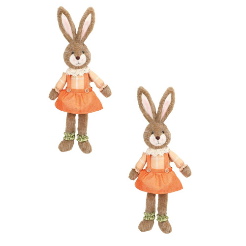 Rabbit Knitted Curtain Tiebacks Spring Easter Decor 2PCS
