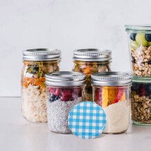 50Pcs Silver Wide Mouth Mason Jar Lids High Temperature Resistant for Food Storage