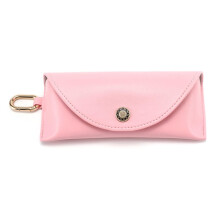 Fashion Leather Glasses Bag Soft Solid Color Pouch Bag Women Men Portable Sunglasses Boxes Eyewear Protector Case Accessories