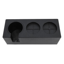 Plastische Kaffee-Tamping-Station 51-58mm Universale Siebträgertasche Halter Schwarz