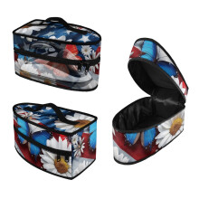 Portable Travel Iron Carrier Bag Lightweight Daisies Butterflies Lightweight Travel Iron Organizer, Case Only