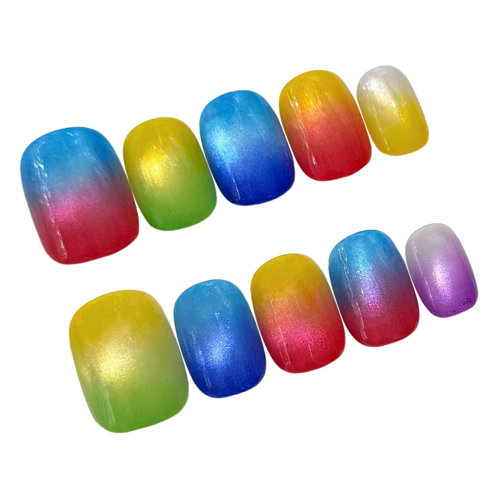 Dachuang Beauty (S) 10Pcs Glossy Press-On Nails For Girls