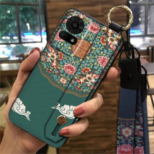 Phone Case Compatible with TCL 50LE/T510SPP – Chinese Style, Shockproof Silicone, Kickstand, Wrist Strap, Anti-Dust, Soft & Waterproof