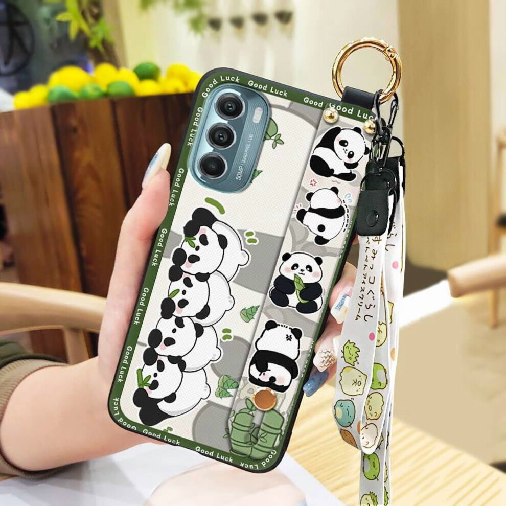Panda Cartoon Soft Phone Case For Moto G Stylus 5G 2022 – Anti-Knock, Waterproof, Wrist Strap, Dust-Proof 9159796996590