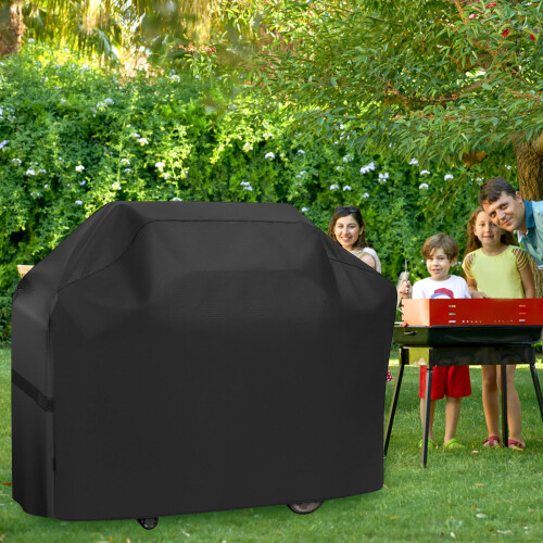 Heavy Duty Waterproof BBQ Grill Cover with Hook & Loop