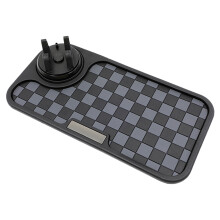 (Gray Black, No standard) Anti-Slip Car Mat & Phone Holder - 50 Char