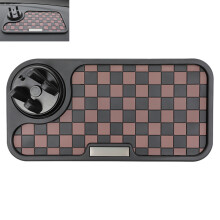 (Brownish Black, No standard) Anti-Slip Car Mat & Phone Holder - 50 Char