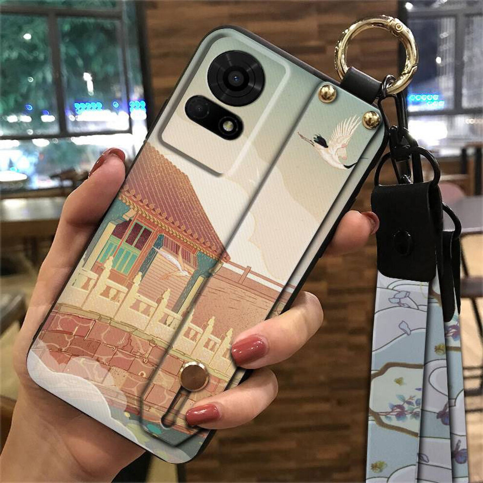 Phone Case Compatible With Tcl 50Le/T510spp – Waterproof, Anti-Knock Silicone Case With Ring Holder, Lanyard, Kickstand & Dust-Resistant 9159796997993