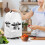 Kitchenware Patterns Food Processor Cover Polyester for Kitchen Counter Women 3