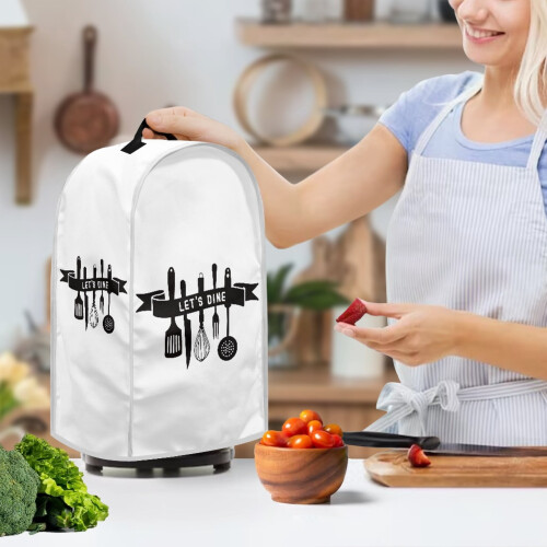 Kitchenware Patterns Food Processor Cover Polyester for Kitchen Counter Women 2