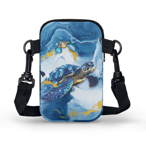 Bolso bandolera Turtle Marble para mujer con correa ajustable. 1