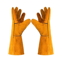 Thickened Double Layer Cowhide Welding Gloves for Heat and Cut Resistance with Comfortable Durable