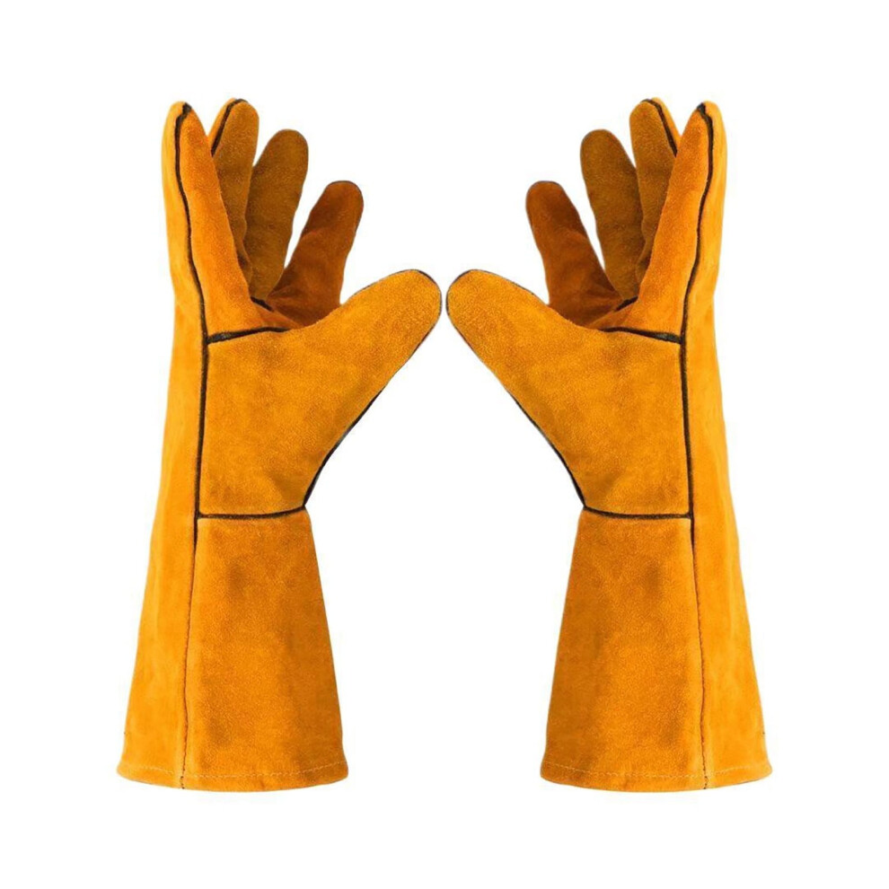 Thickened Double Layer Cowhide Welding Gloves For Heat And Cut Resistance With Comfortable Durable 9401284751724