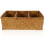 Woven Divided Storage Basket Hamper Simple Large Wicker with Lid 1