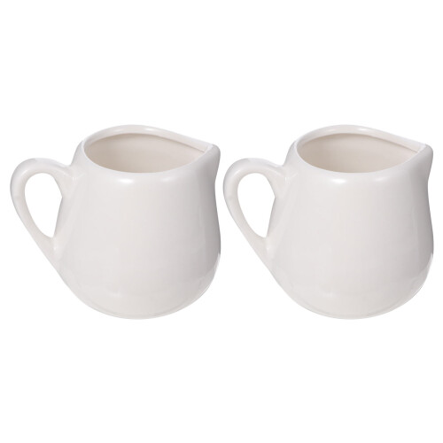 Pot à crème en céramique avec anse (2 pièces) 2