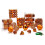 Christmas Ornaments Set Shatterproof Balls 101 pcs Orange 2