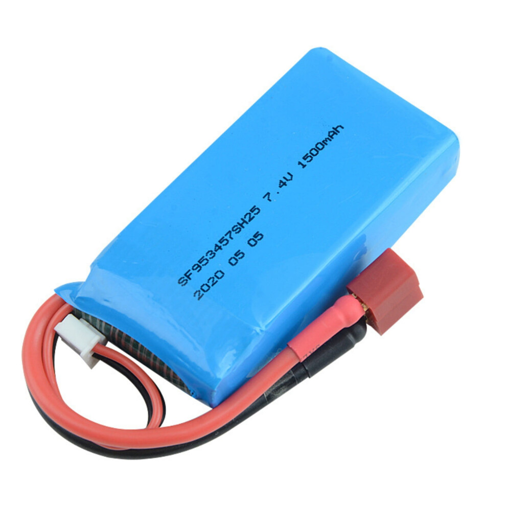 Rechargeable 7.4V 1500Mah 25C 2S Lithium Batteries With T Plugs For A959 A969 A979 K929-B Remote Car Aircrafts Accessory 9130661127776
