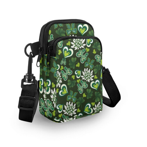Τσάντα Crossbody Πράσινη Πεταλούδα με Σχέδιο Καρδιάς 1 Τεμάχιο 2