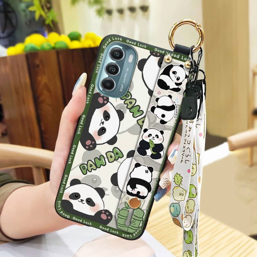 Panda Anti-Knock Phone Case For Moto G Stylus 5G 2022 – Shockproof, Dirt-Resistant, Kickstand, Wrist Strap, Silicone 9159796997481