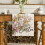 Easter Table Runner – Spring Rabbit Design, Linen Dining Table Cover for Holiday Decor, Brunch & Dinner (B) 6