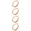 8Rolls Durable Bamboo Strip Beige Smooth Surface for DIY Crafts 8