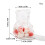 Clear gummy bear container box heart-shaped 6.5 oz 3