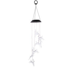 Solar Reindeer Wind Chimes for Christmas Garden Patio