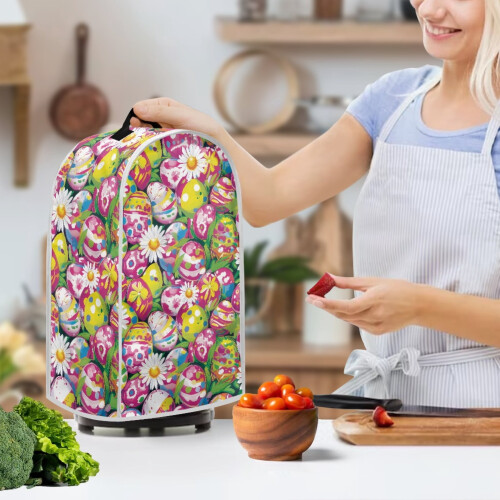 Rabbit Easter Egg Pattern Multifunctional Blender Dust Cover Washable Kitchen Accessories for Kitchen Home 2