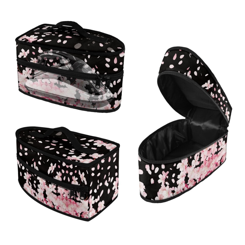 Cherry Blossom Pattern Iron Carry Case Portable Travel Steamer Storage Bag Holder Organizer, Case Only
