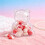 Clear gummy bear container box heart-shaped 6.5 oz 8