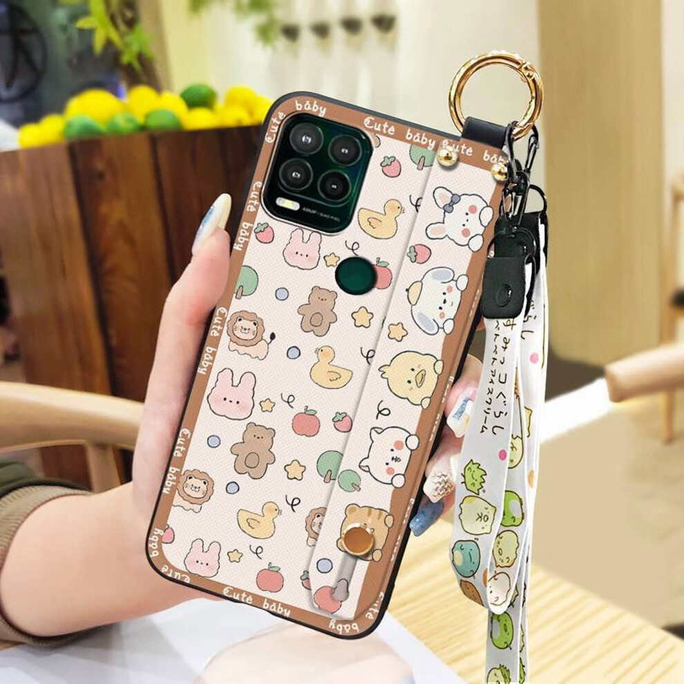 Moto G Stylus 5G Phone Case With Wristband, Dirt-Resistant Ring Kickstand, Shockproof & Waterproof Cartoon Design 9159796998570