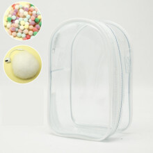 (White, Rings and balls) Clear Doll Storage Bag - Scratch Protection