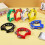 Kids Tambourine Set Colorful Plastic Handheld Percussion 4