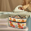 Pumpkin Pattern Travel Iron Storage Case Polyester Reusable with Handle and Zipper, Case Only 2