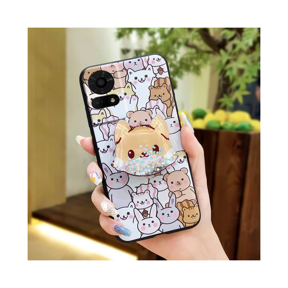 Phone Case Compatible With Tcl 50Le/T510spp – Dirt-Resistant, Quicksand Rotatable Stand, Soft Tpu Lens Protection 9159796997962