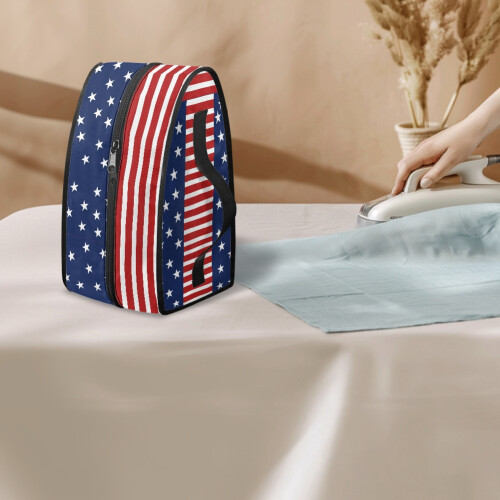Travel Iron Carrier Bag American Flag Pattern Dustproof 2