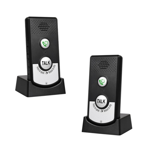 Wireless Two-Way Intercom with Voice Monitor and Reminder 1