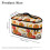 Pumpkin Pattern Travel Iron Storage Case Polyester Reusable with Handle and Zipper, Case Only 6