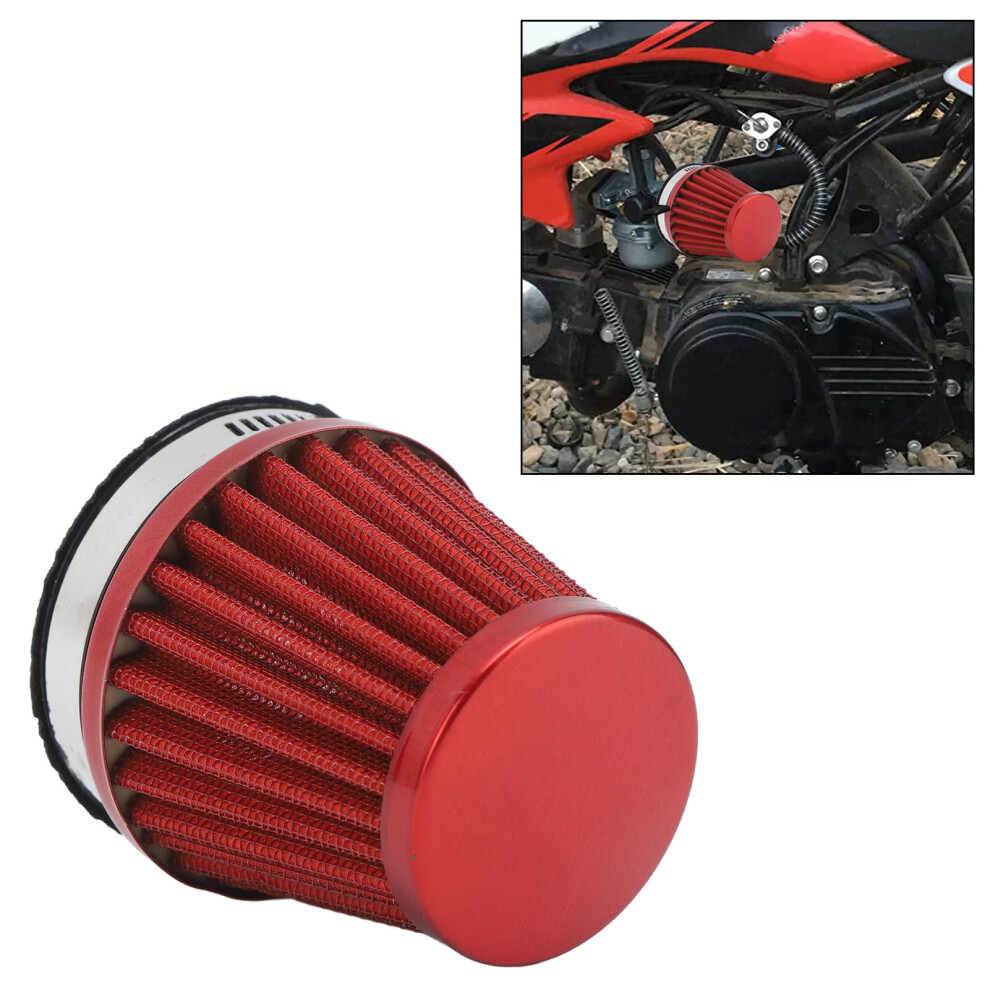 60Mm Clamp-On Off Road Atv/Quad Air Filter For Motorcycle Dirt Bike Red 5011387608494