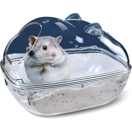 Transparent Plastic Small Bathtub Suitable for Hamsters Hamster Bathroom Hamster Sand Bath Mouse Box 1