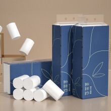 14 Rolls 4-Ply Paper Towels Bulk | Soft Eco-Friendly Bathroom Tissue | Multipurpose Kitchen Paper & Hand Towels | Compact Storage, Wooden Paddle Pack