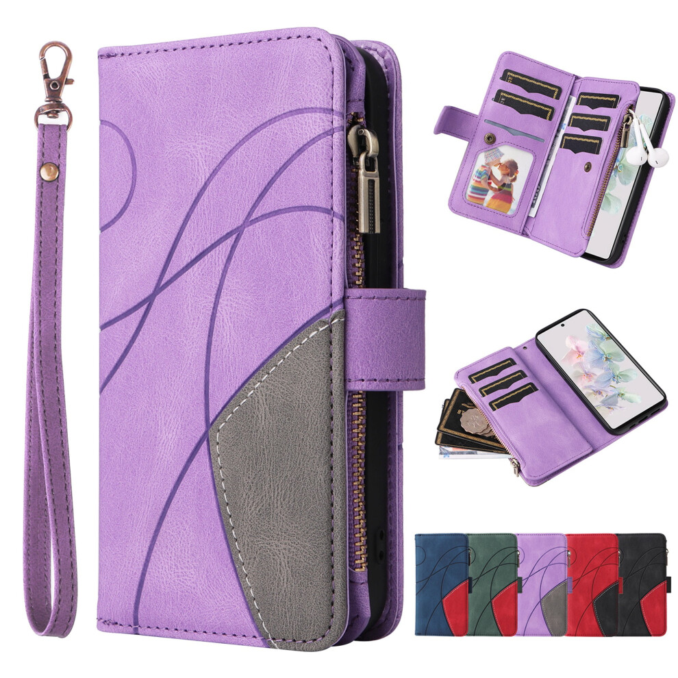 Galaxy S20 Fe Wallet Case With 9-Card Holder, Zipper Pocket, Magnetic Closure, Pu Leather Folio & Wrist Strap Â Compatible With Samsung Galaxy S20 9401284751618