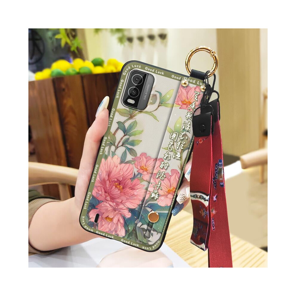 Nokia C210 Phone Case Â Silicone Chinese Style, Wrist Strap & Ring Holder, Dustproof, Shockproof, Waterproof, Elderly-Friendly 9159796998754