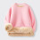 Girls Sweatshirts Solid Color Long Sleeve Pullover 2