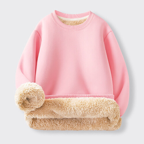Girls Sweatshirts Solid Color Long Sleeve Pullover 1