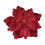 Rode glitter magnolia bloemdecoraties 22 cm 2