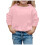 Girls Sweatshirts Solid Color Long Sleeve Pullover 3