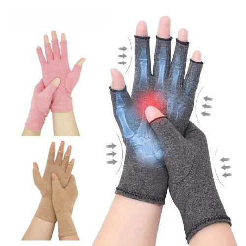 Gants de compression sans doigts pour soulager l'arthrite 1