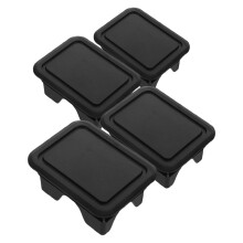 4Pcs Pickup Topper Clamps Bed Rail Stake Pocket Covers Black Plastic Enhanced Protection